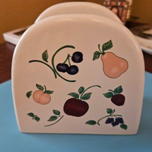 orchard medley napkin holder fruit design